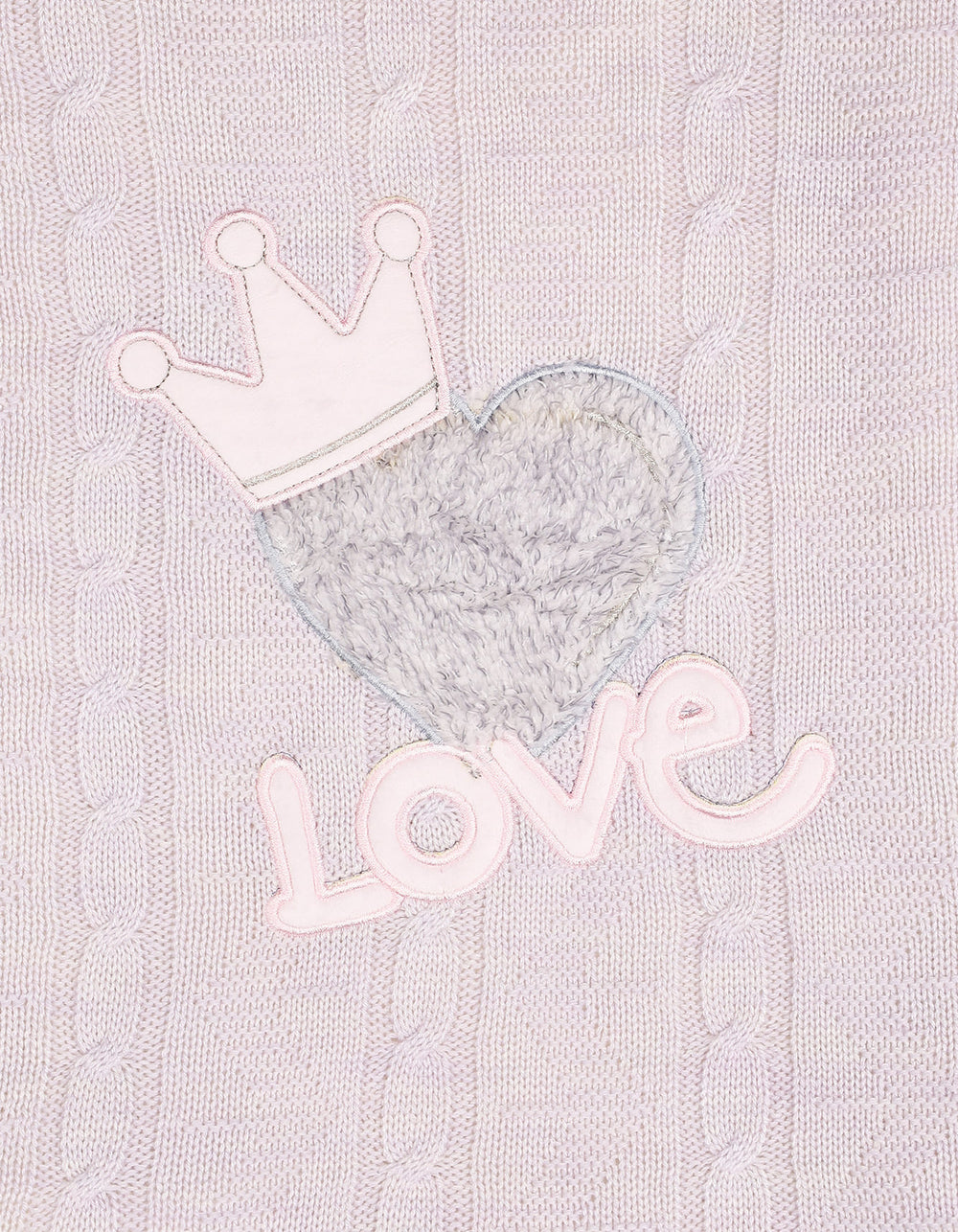 Newborn Girl Blanket Heart Pink and Lilac at Zubaidas Official Pakistan