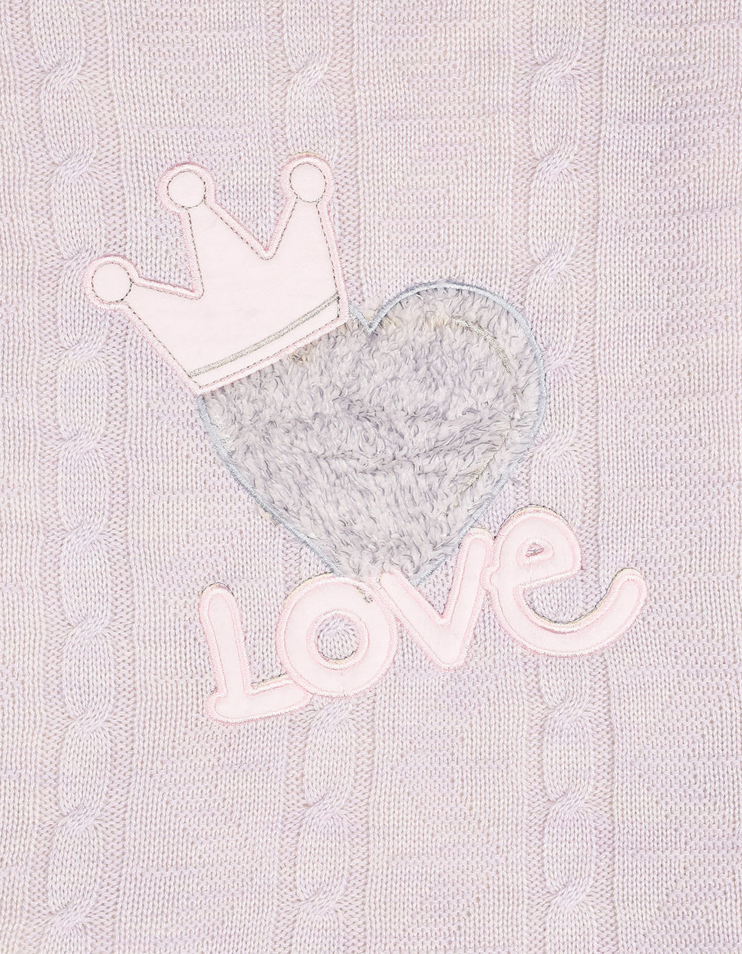 Newborn Girl Blanket Heart Pink and Lilac at Zubaidas Official Pakistan