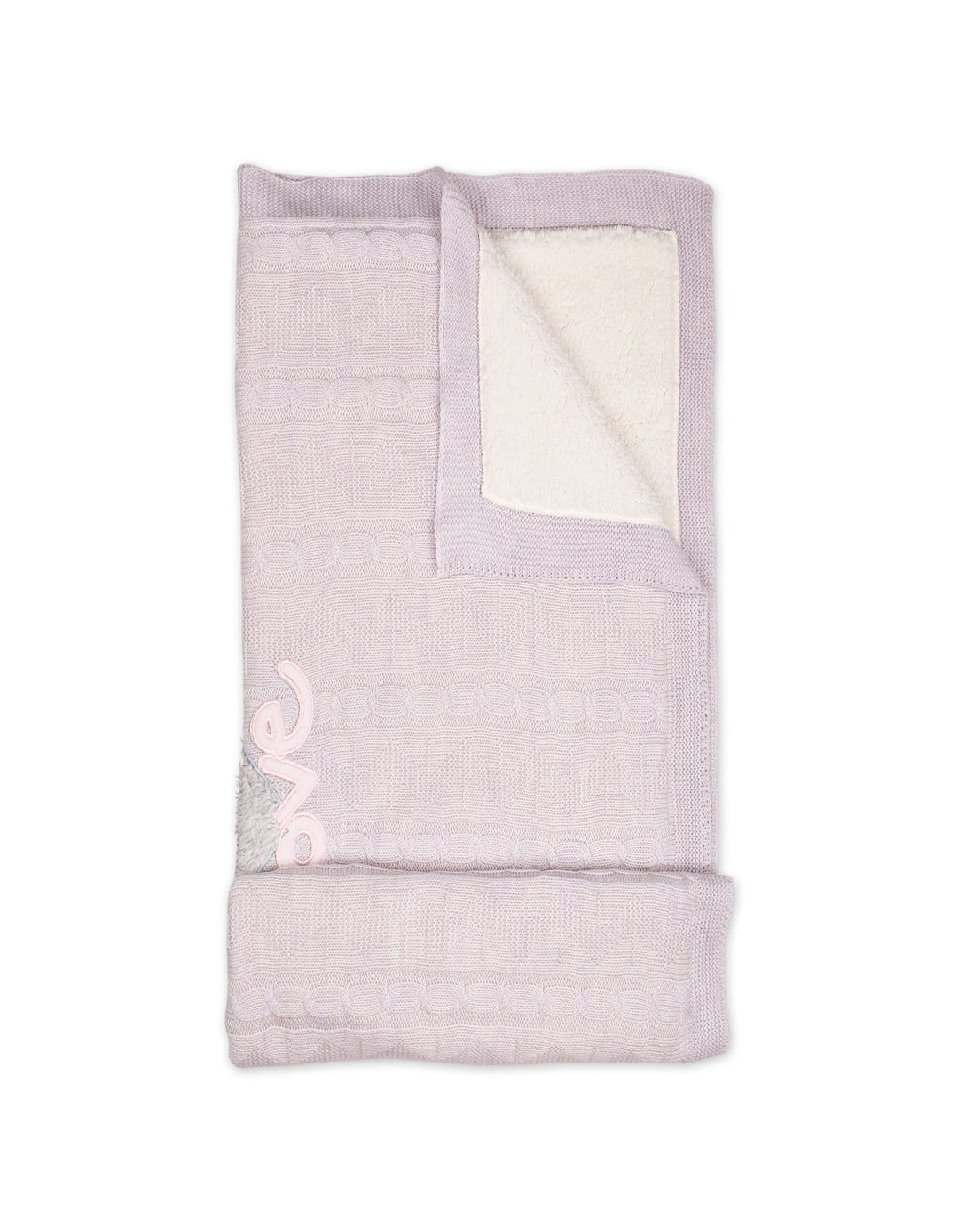 Newborn Girl Blanket Heart Pink and Lilac at Zubaidas Online Pakistan