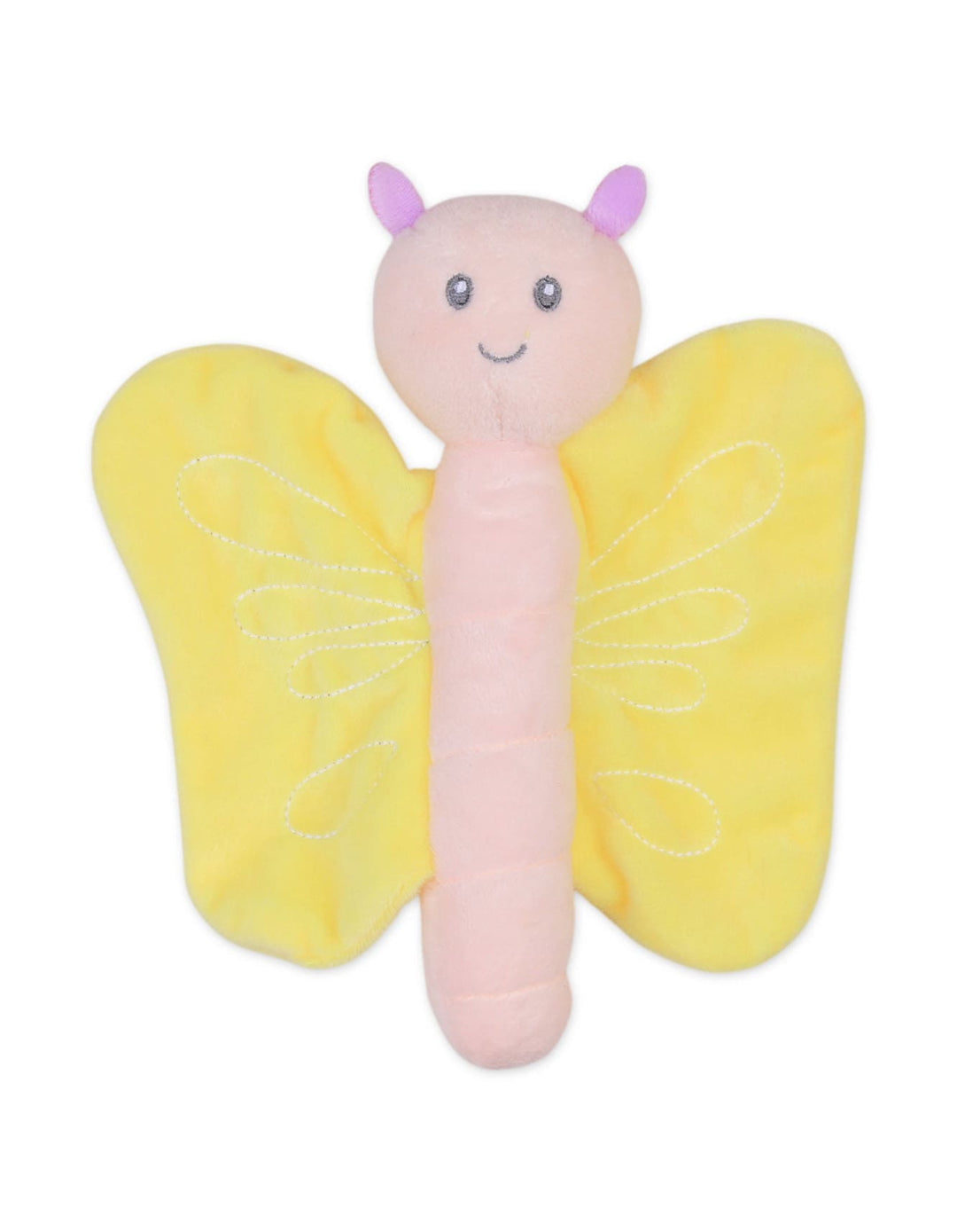 Newborn Girl Blanket Plush Rattle Toy  Butterfly and Flower at Zubaidas Online Pakistan