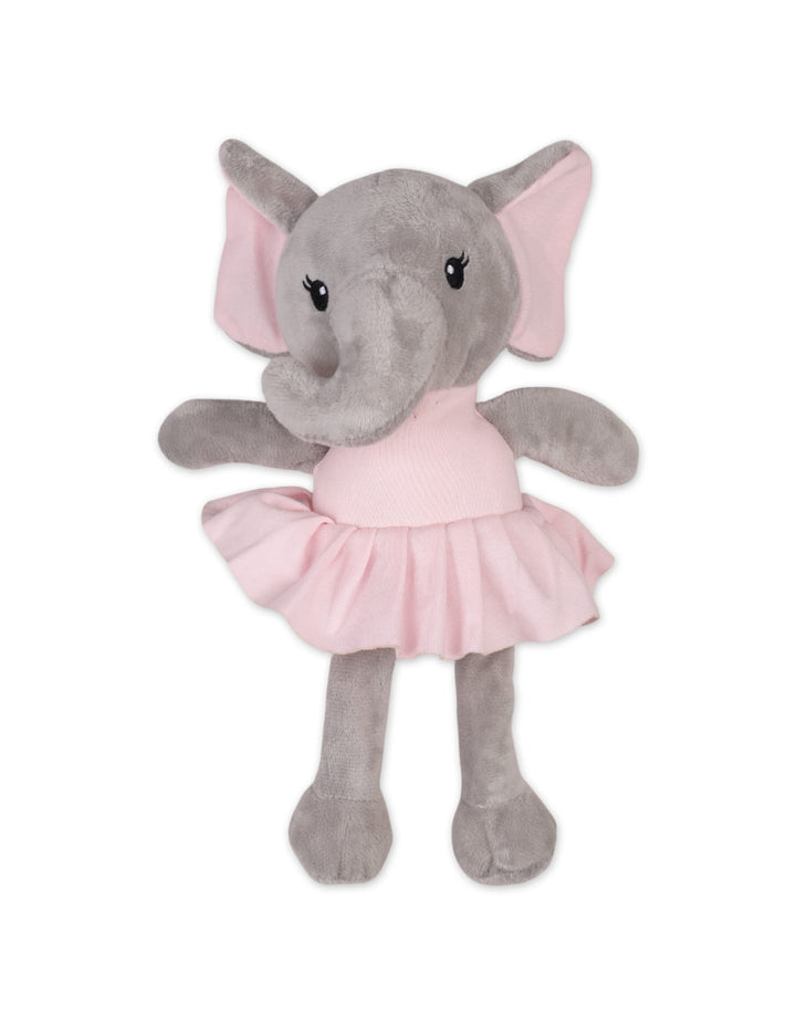 Newborn Girl Blanket Plush Rattle Toy Elephant Grey at Zubaidas Official Pakistan