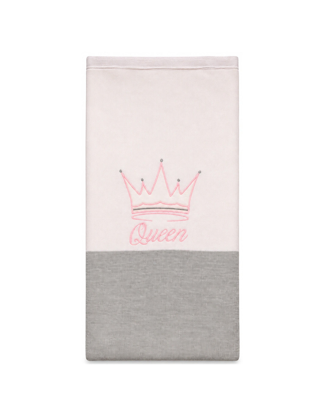 Newborn Girl Blanket Queen Pink and White at Zubaidas