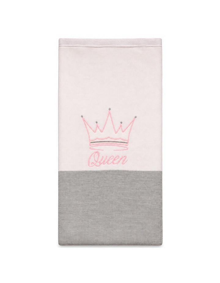 Newborn Girl Blanket Queen Pink and White at Zubaidas