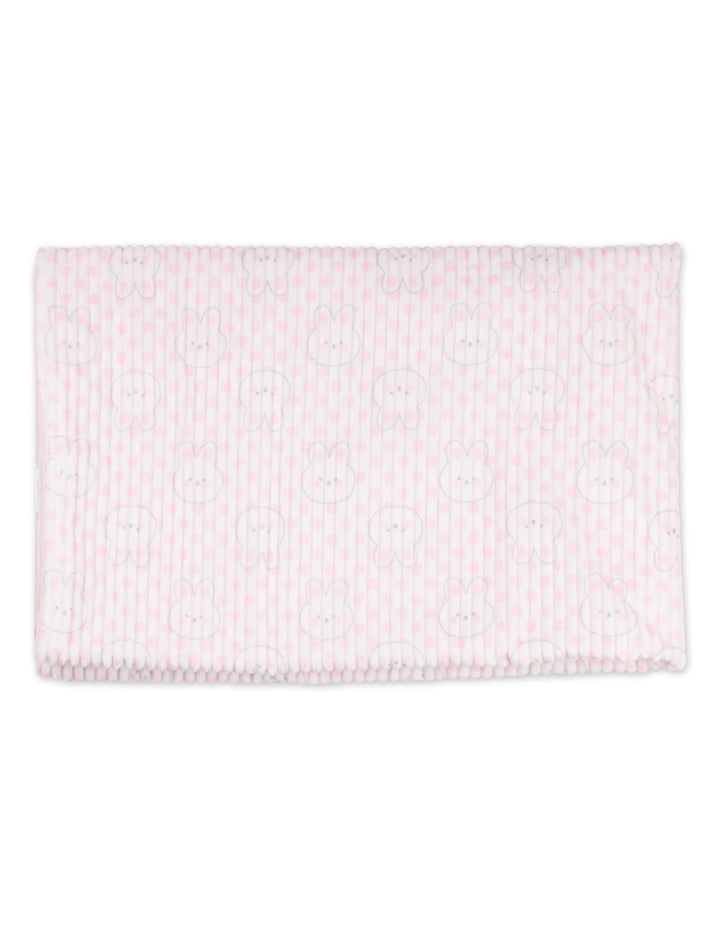 Newborn Girl Blanket with Soft Toy Bunny Light Pink at Zubaidas Best Online Baby and Kids Shop in Pakistan