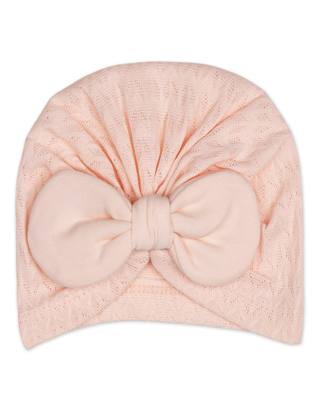 Newborn Girl Cap Bow Pink at Zubaidas