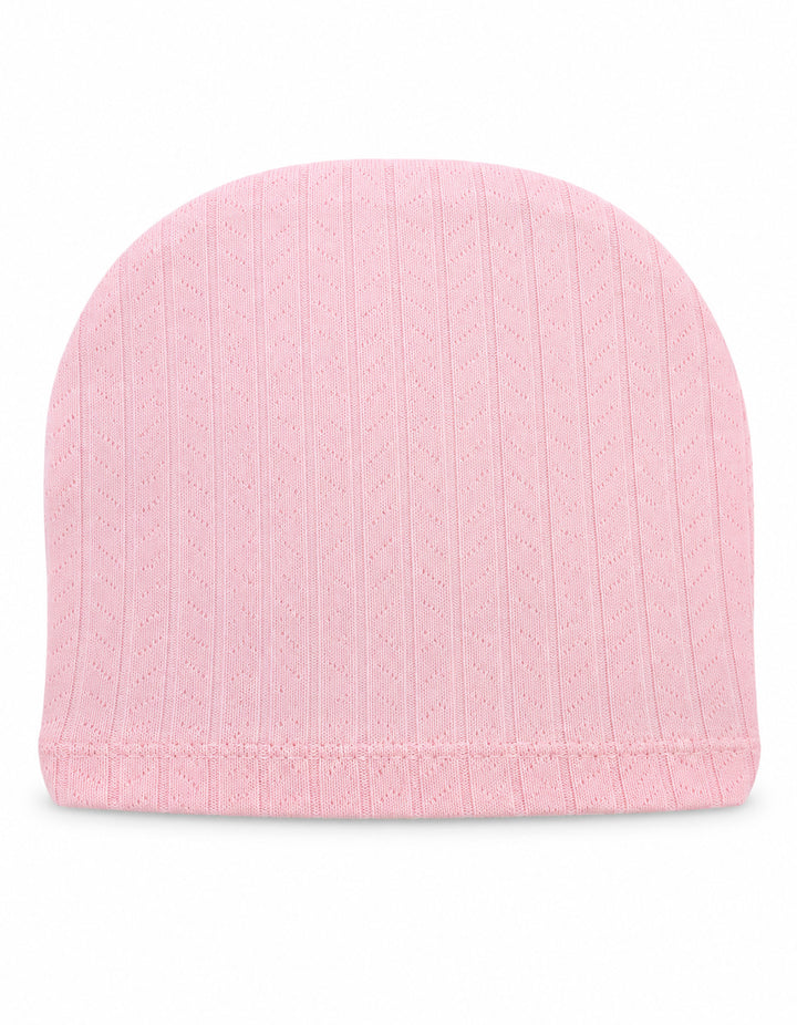 Newborn Girl Cap Bow Tea Pink at Zubaidas Official Pakistan
