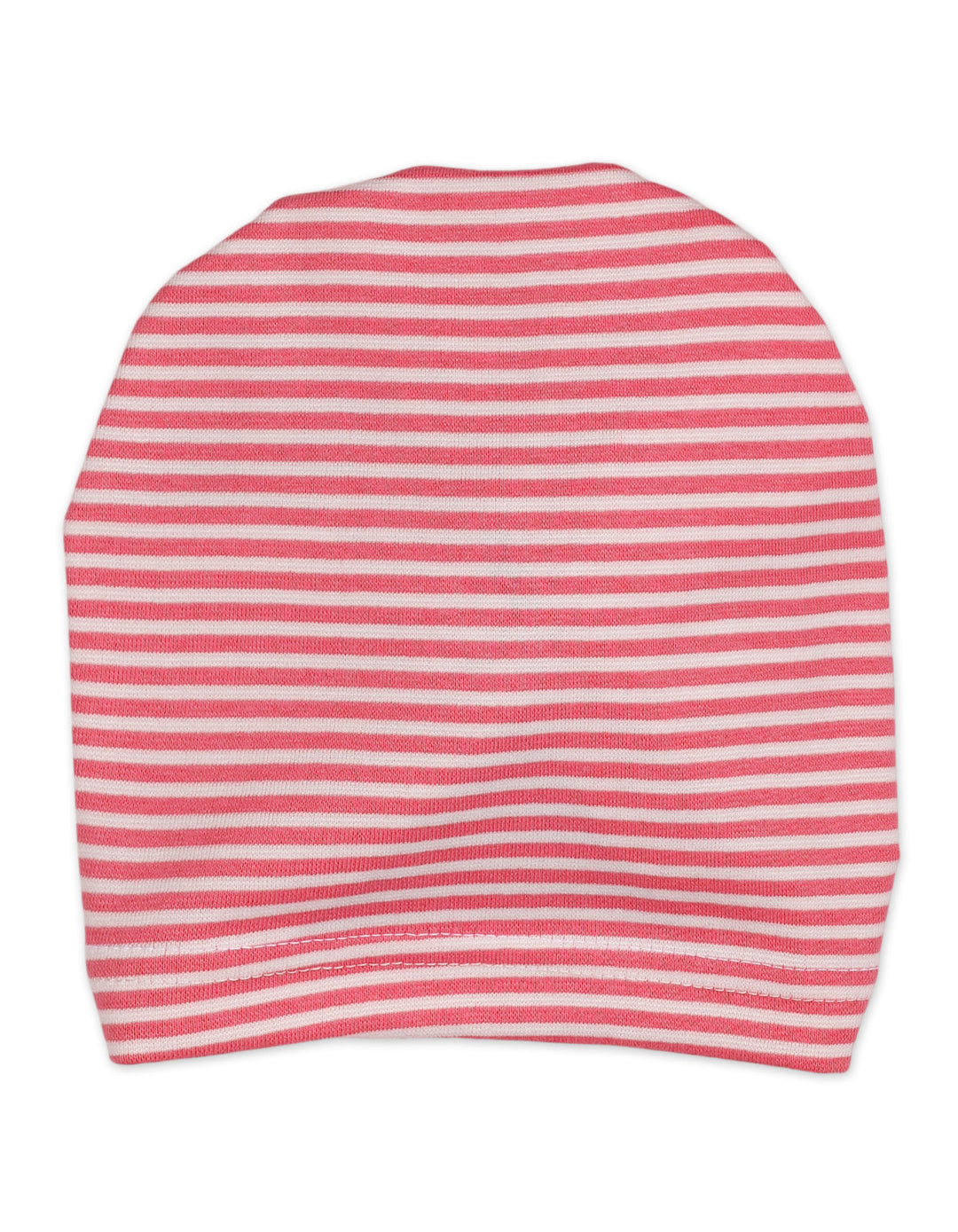 Newborn Girl Cap Flower Striped Pink and White at Zubaidas Official Pakistan