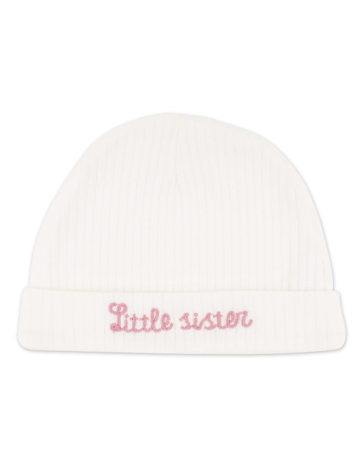 Newborn Girl Cap Pack of 3 Little Sister at Zubaidas Online Pakistan