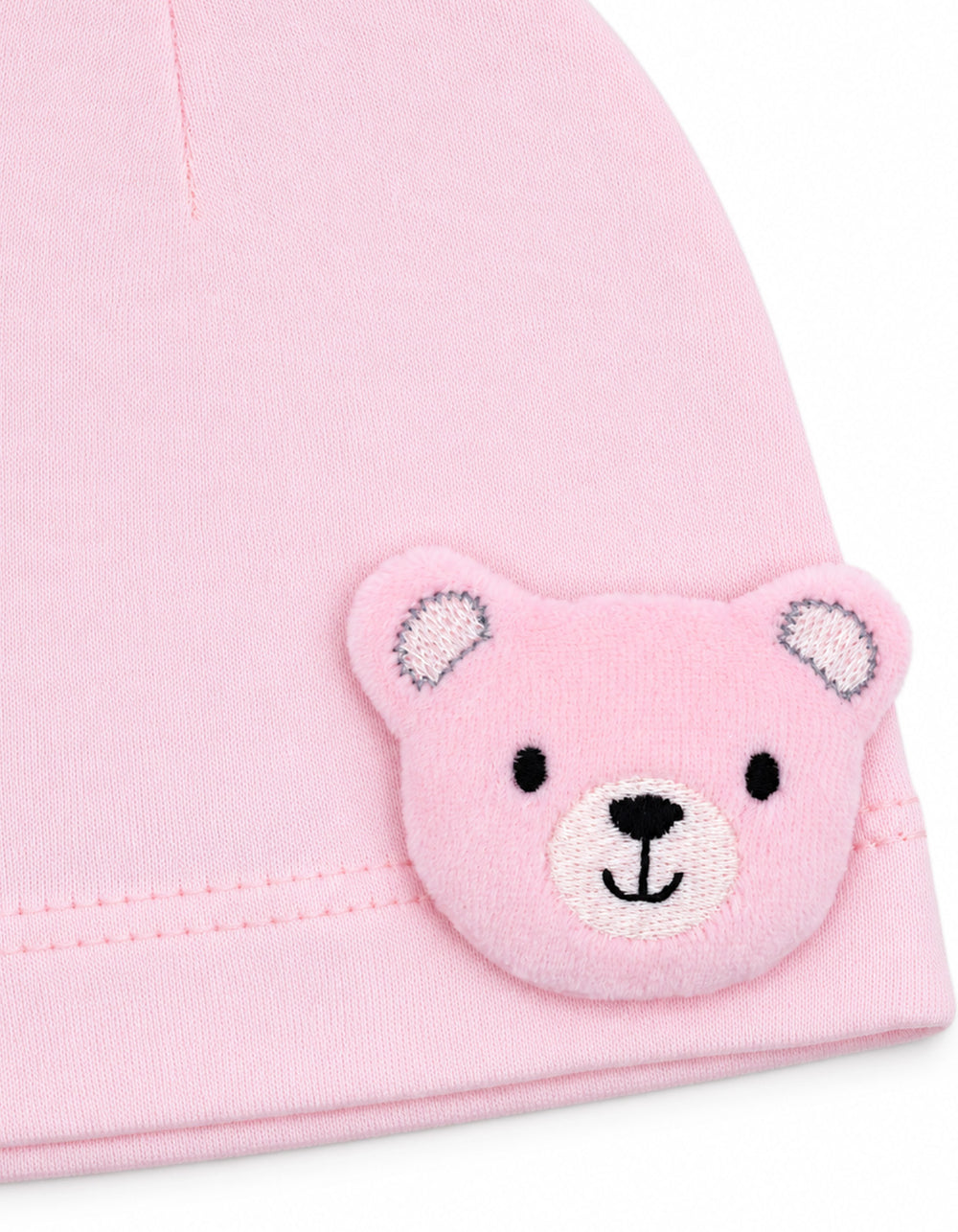 Newborn Girl Cap Teddy Bear Pink at Zubaidas Official Pakistan