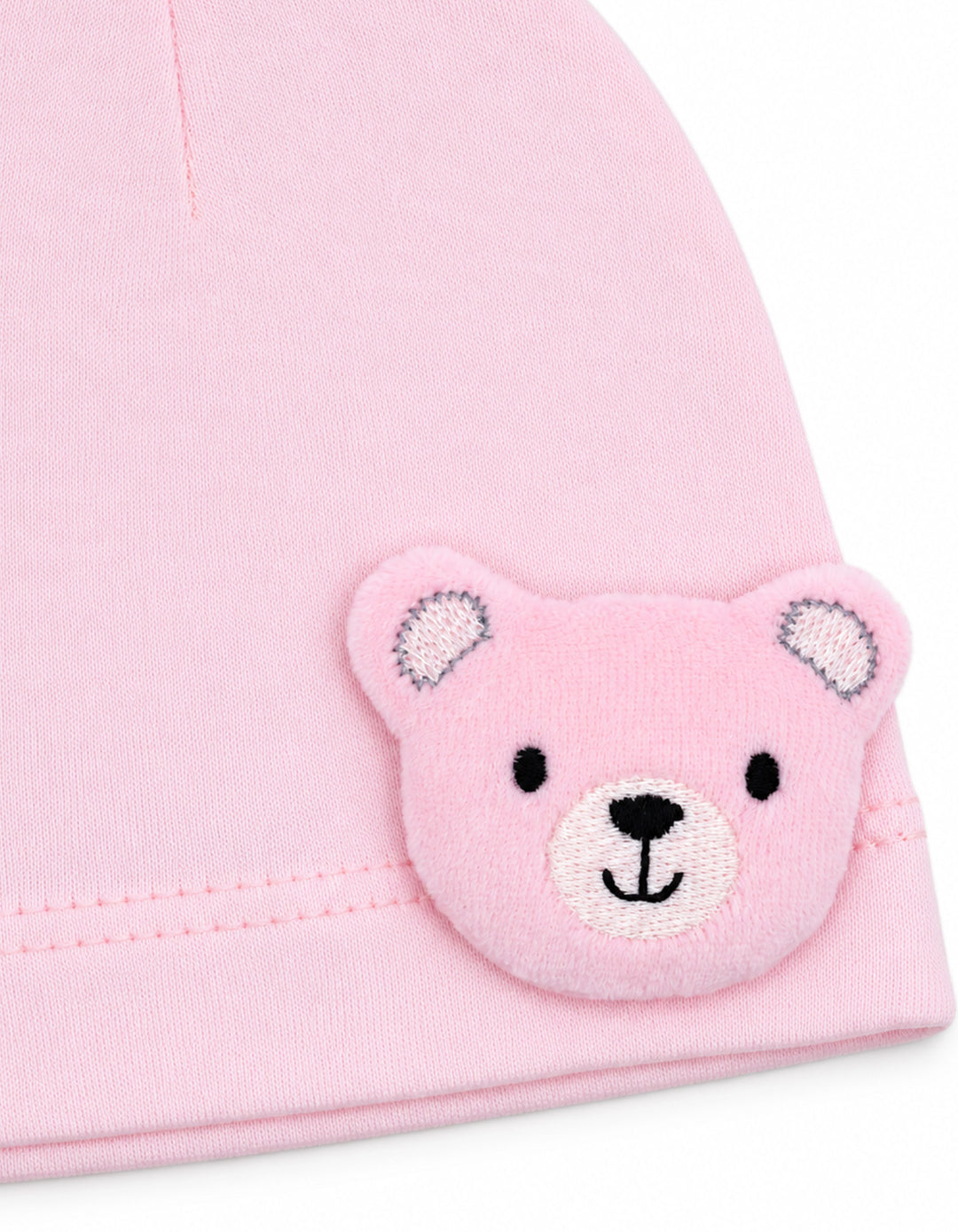 Newborn Girl Cap Teddy Bear Pink at Zubaidas Official Pakistan