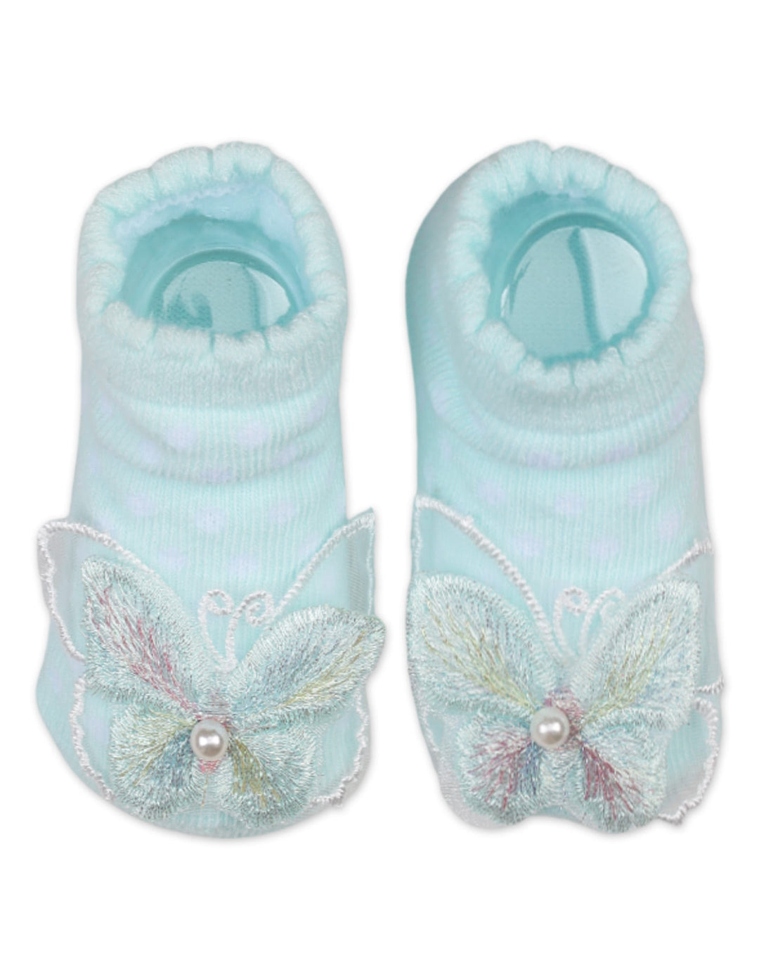 Newborn Girl Headband and Socks Set Mint Green at Zubaidas Official Pakistan