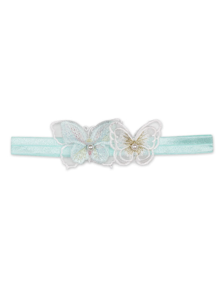 Newborn Girl Headband and Socks Set Mint Green at Zubaidas Online Pakistan