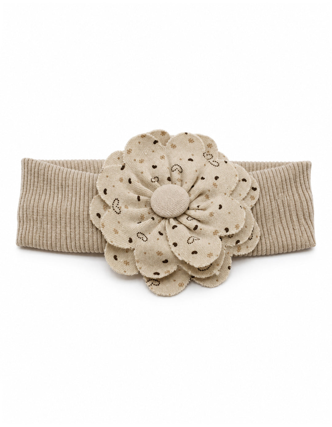 Newborn Girl Headband Flower Grey at Zubaidas