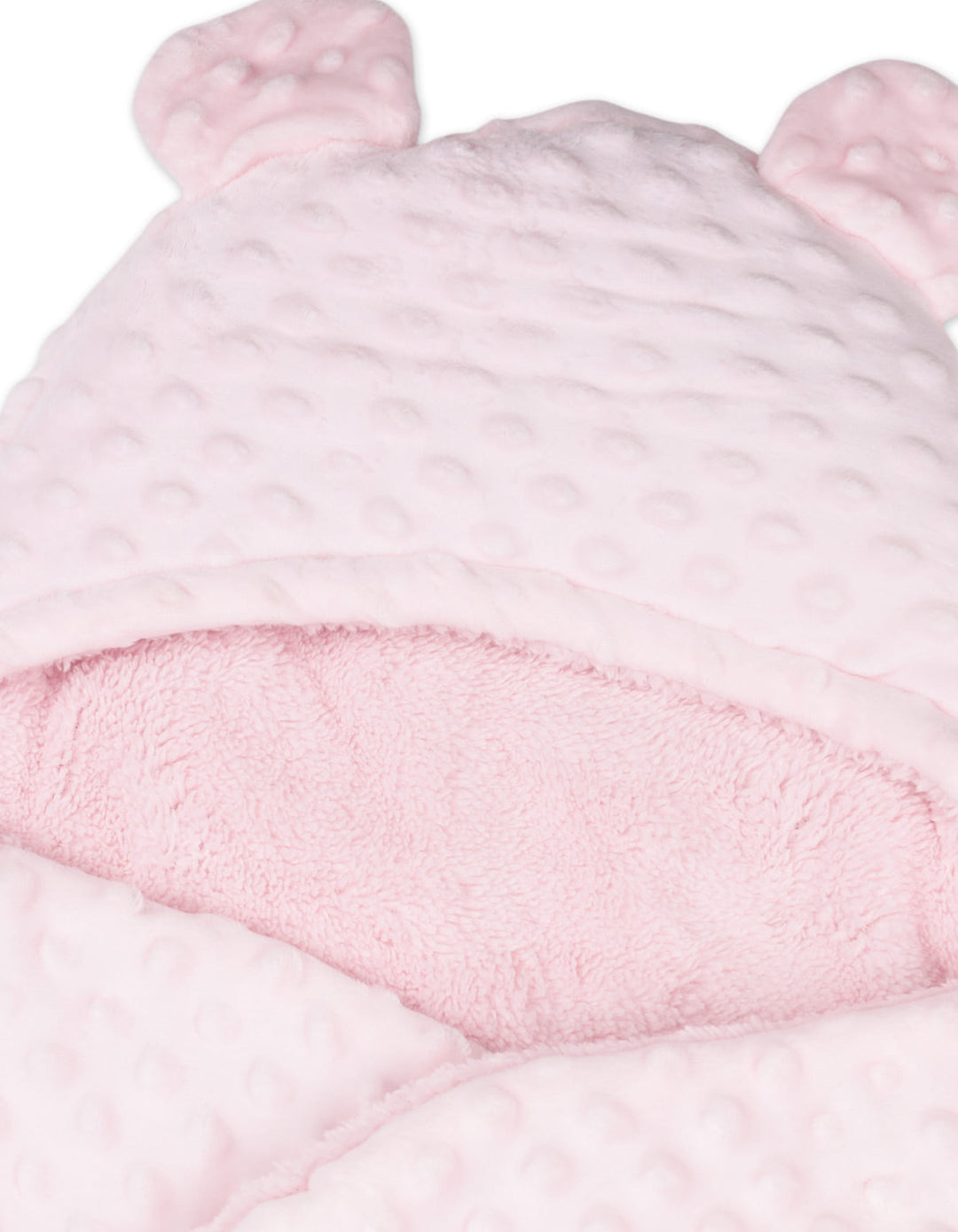 Newborn Girl Hooded Carry Nest Bear Pink at Zubaidas Online Pakistan