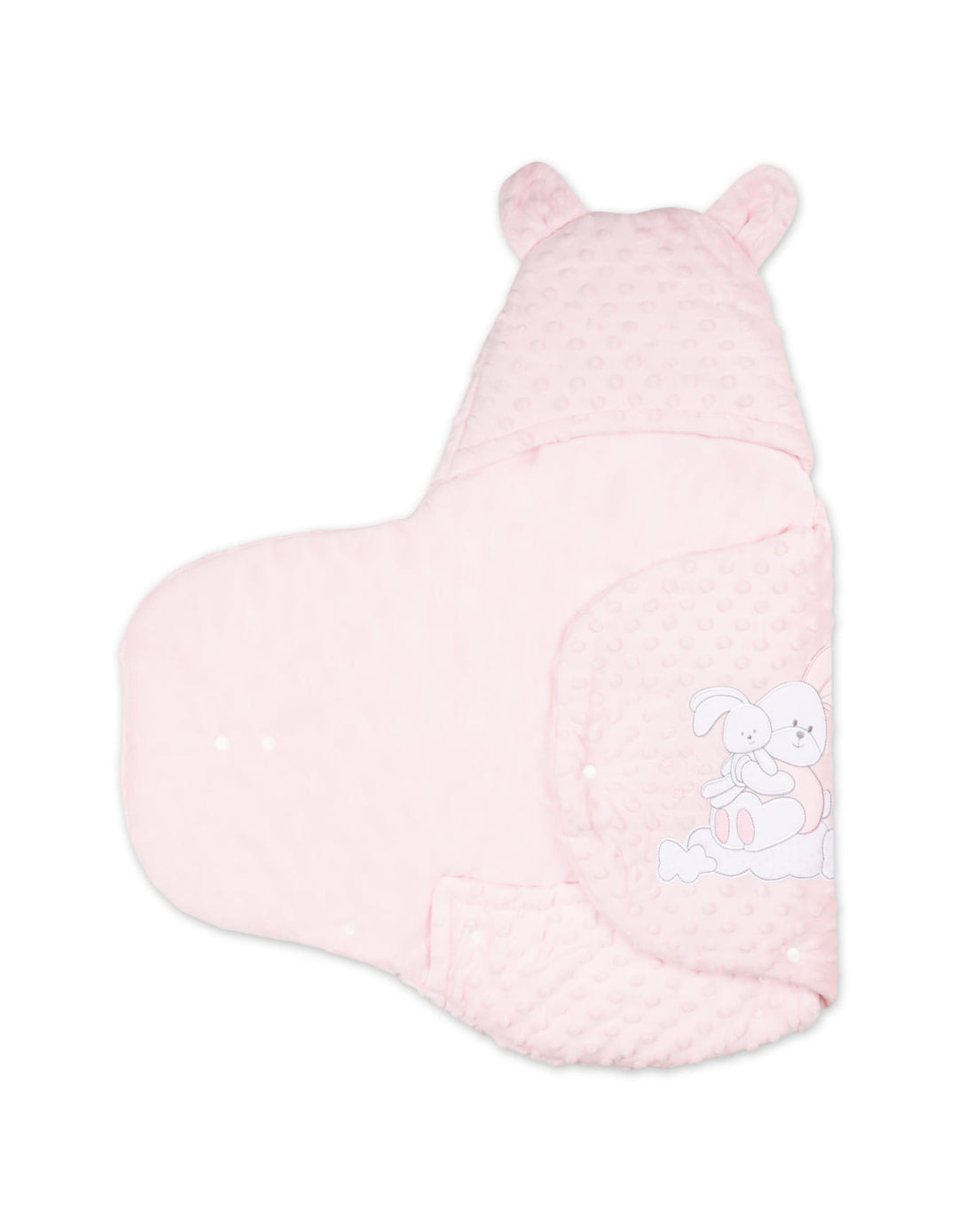 Newborn Girl Hooded Carry Nest Bunny Pink at Zubaidas Best Online Baby and Kids Store in Pakistan for over 50 years