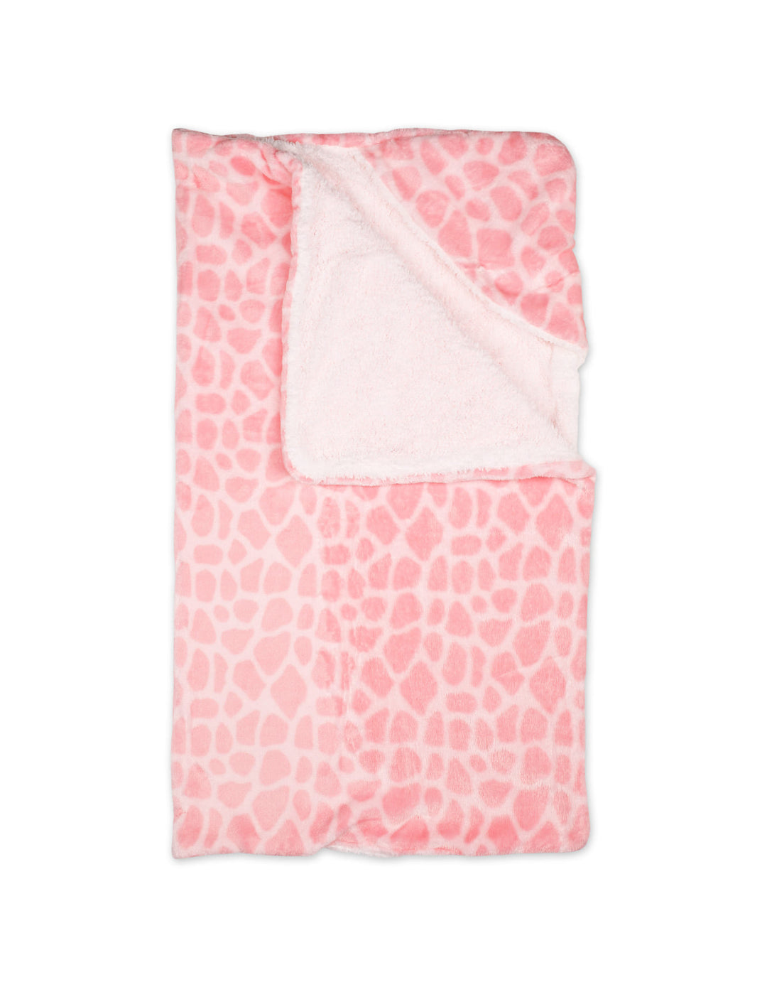 Newborn Girl Hooded Swaddle Blanket Giraffe Print Pink at Zubaidas Online Pakistan