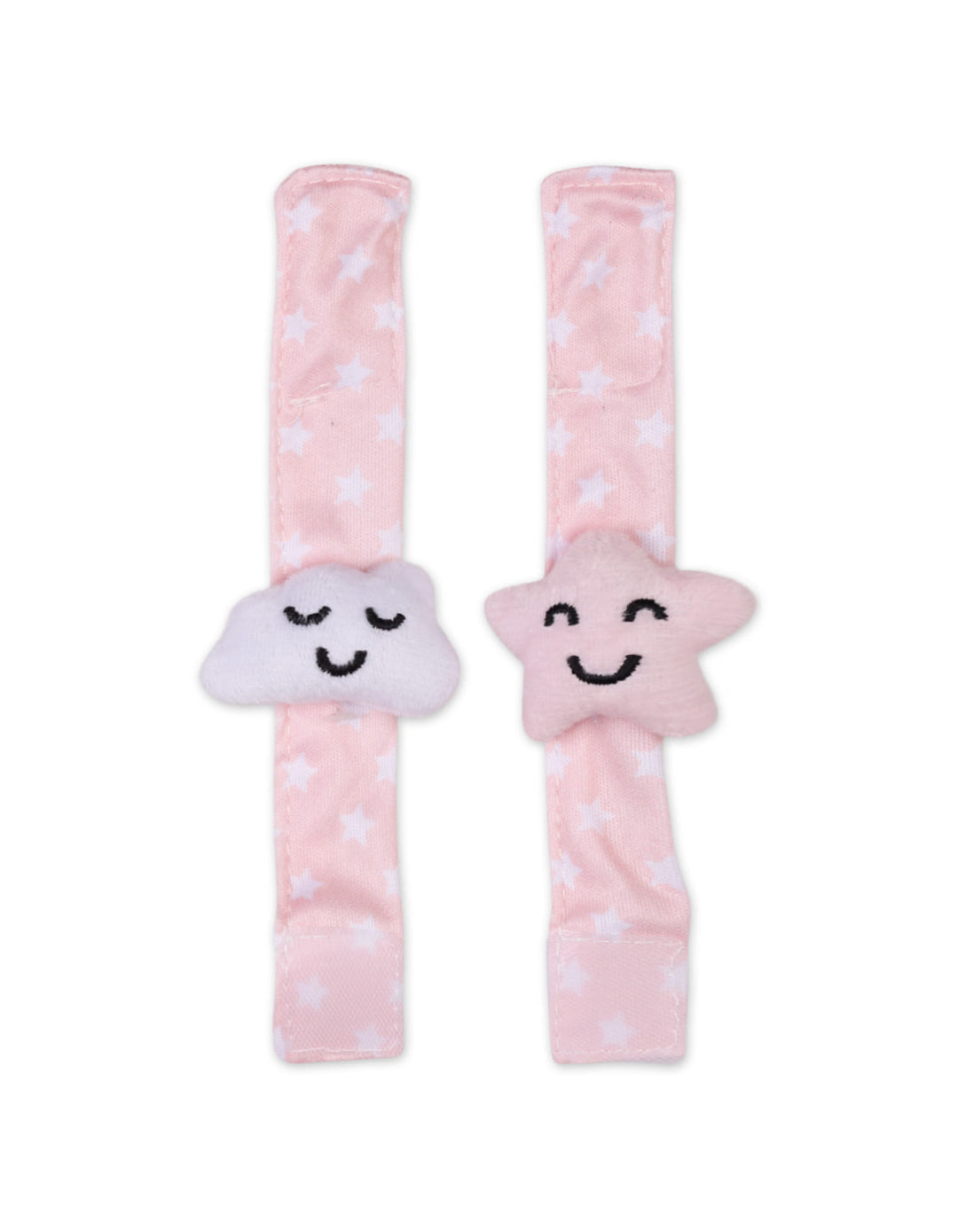 Newborn Girl Rattle Wrist Band Cloud and Star Pink at Zubaidas 
