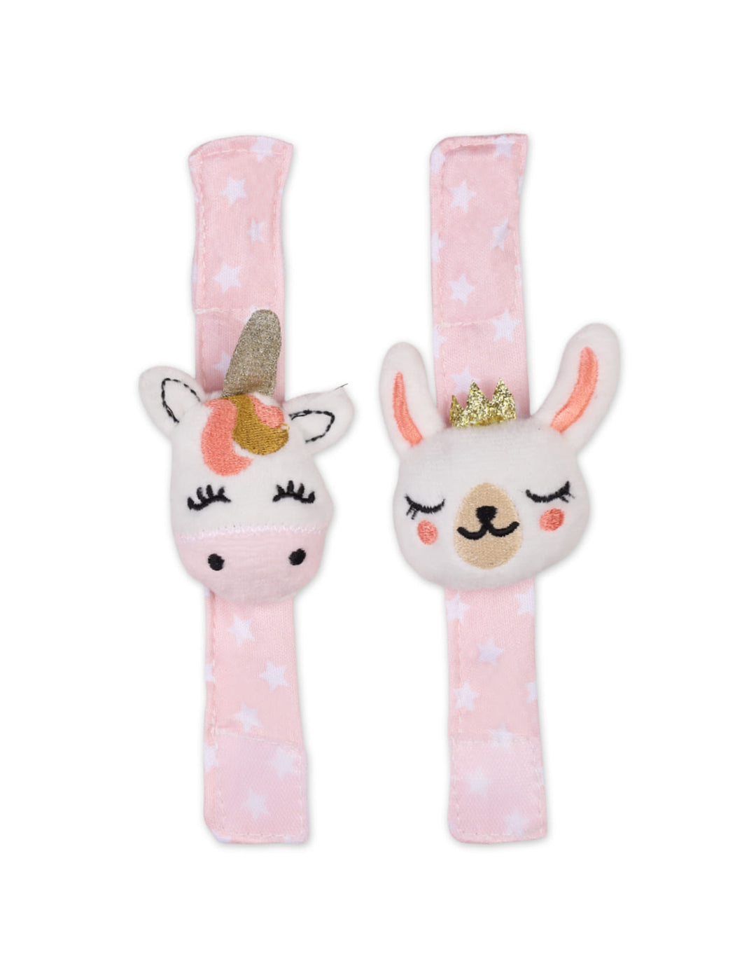 Newborn Girl Rattle Wrist Band Unicorn Pink at Zubaidas 