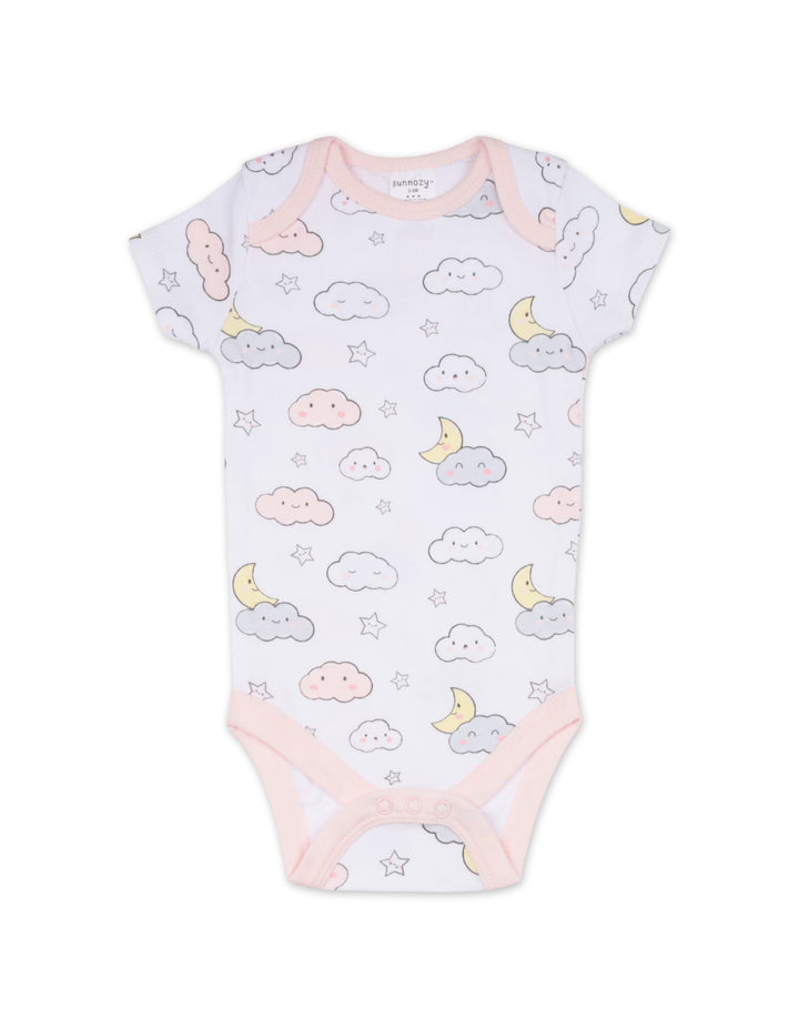 Newborn Girl Short Sleeve Bodysuits Pack of 3 Mommy and Me at Zubaidas Best Online Baby and Kids Store in Pakistan