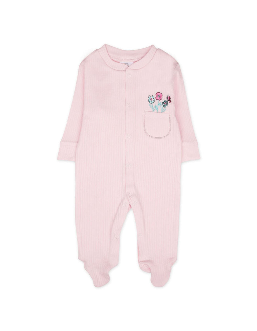 Newborn Girl Sleepsuit Pack of 3 Floral Print and Polka Dot at Zubaidas Official Pakistan