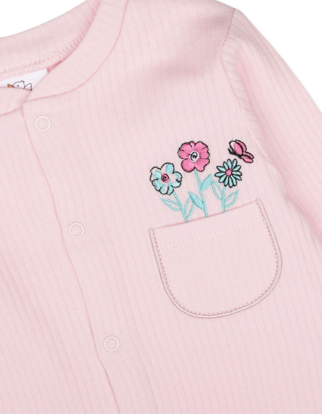 Newborn Girl Sleepsuit Pack of 3 Floral Print and Polka Dot at Zubaidas Online Pakistan