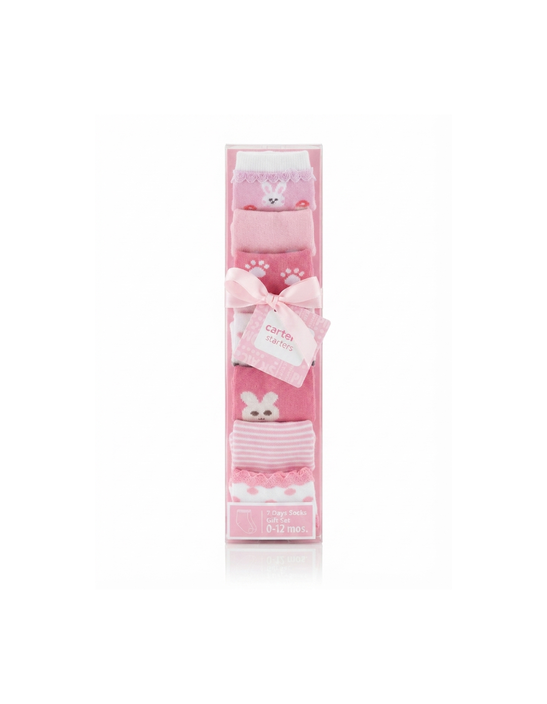 Newborn Girl Socks Gift Set 0-12 Months Pink at Zubaidas
