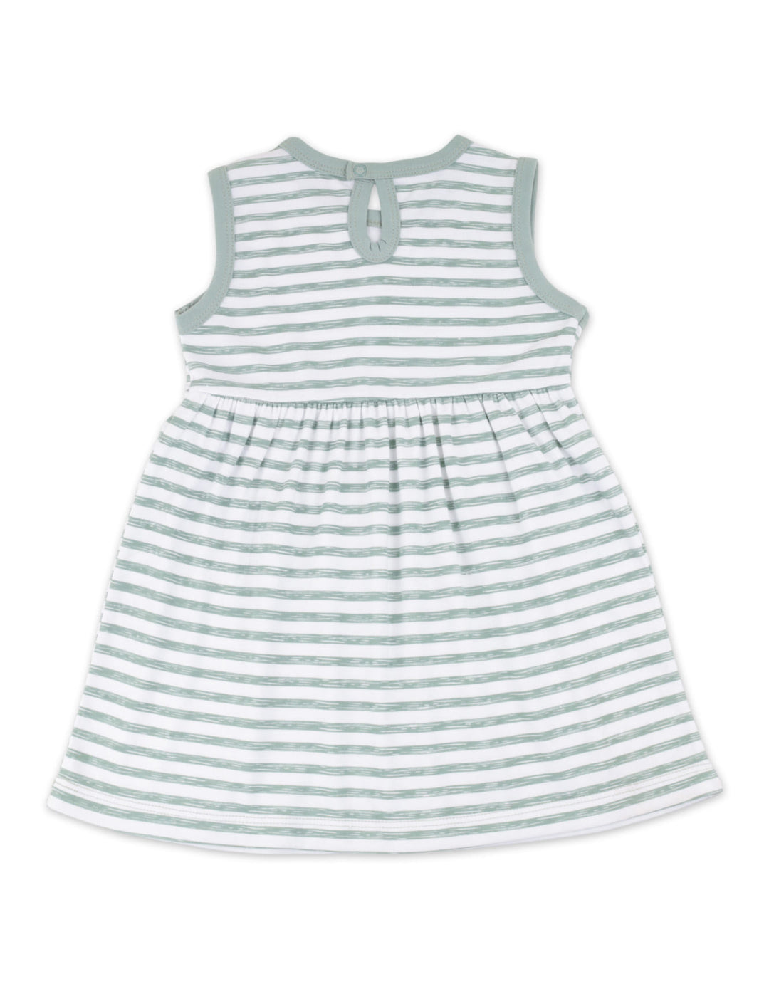 Newborn Girl Summer 3 Pieces Suit Set Bambies Striped Green at Zubaidas Best Online Baby and Kids Store in Pakistan
