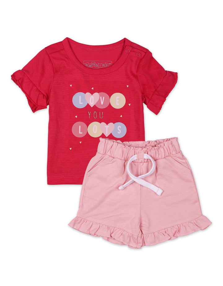 Newborn Girl Summer Suit Set Bambies Frill Design at Zubaidas