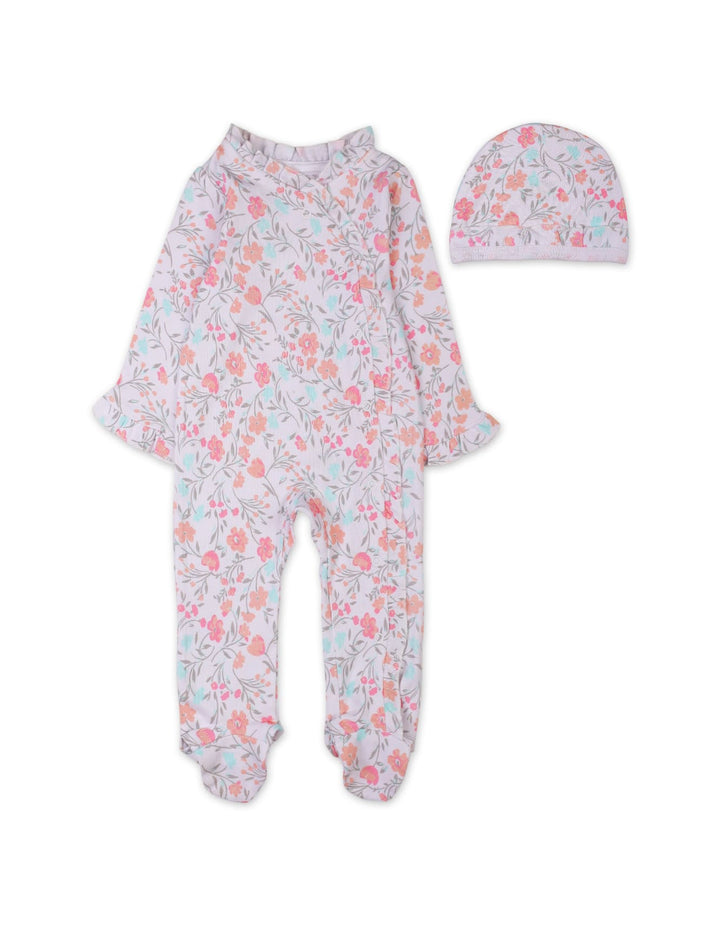 Newborn Girls 2 Pieces Winter Outfit Sets Bambies Floral Multicolor at Zubaidas