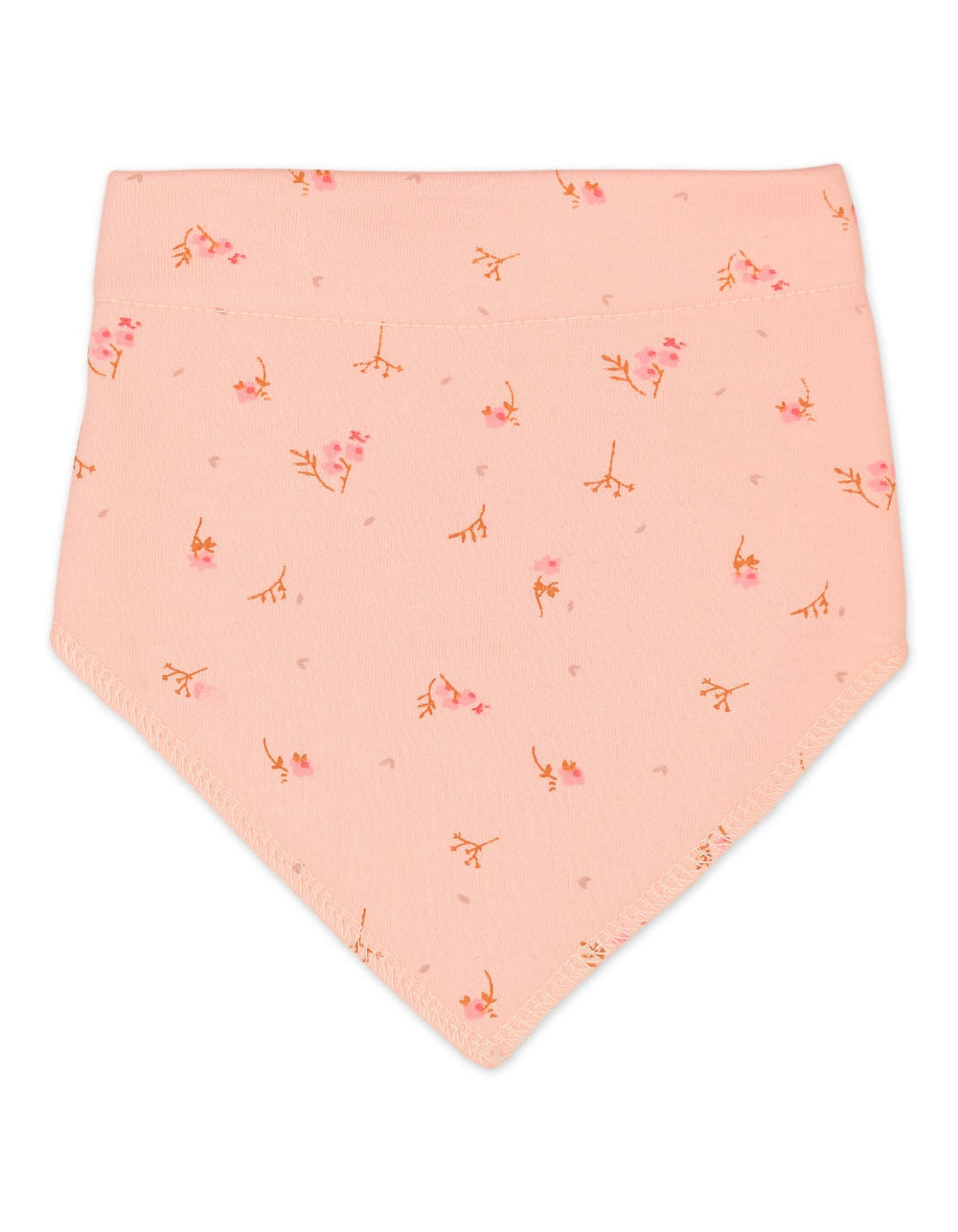Newborn Girls Bibs Pack of 3 Bambies Peach Floral at Zubaidas Official Pakistan