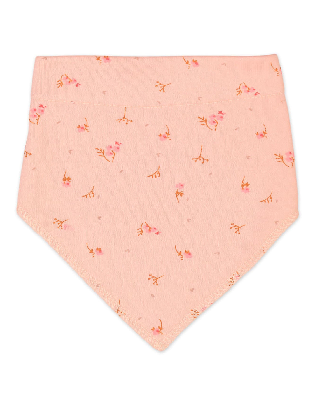 Newborn Girls Bibs Pack of 3 Bambies Peach Floral at Zubaidas Official Pakistan