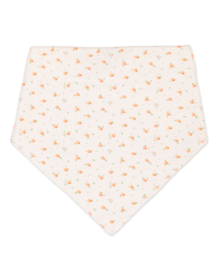 Newborn Girls Bibs Pack of 3 Bambies Peach Floral at Zubaidas Online Pakistan
