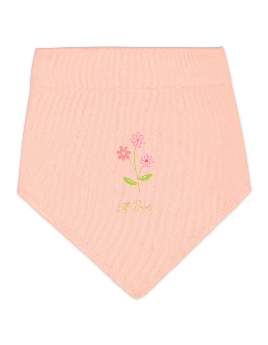 Newborn Girls Bibs Pack of 3 Bambies Peach Floral at Zubaidas Best Online Baby and kids Store in Pakistan