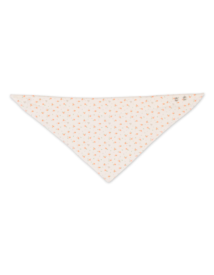 Newborn Girls Bibs Pack of 3 Bambies Peach Floral at Zubaidas Most Trusted Baby and Kids Store in Pakistan