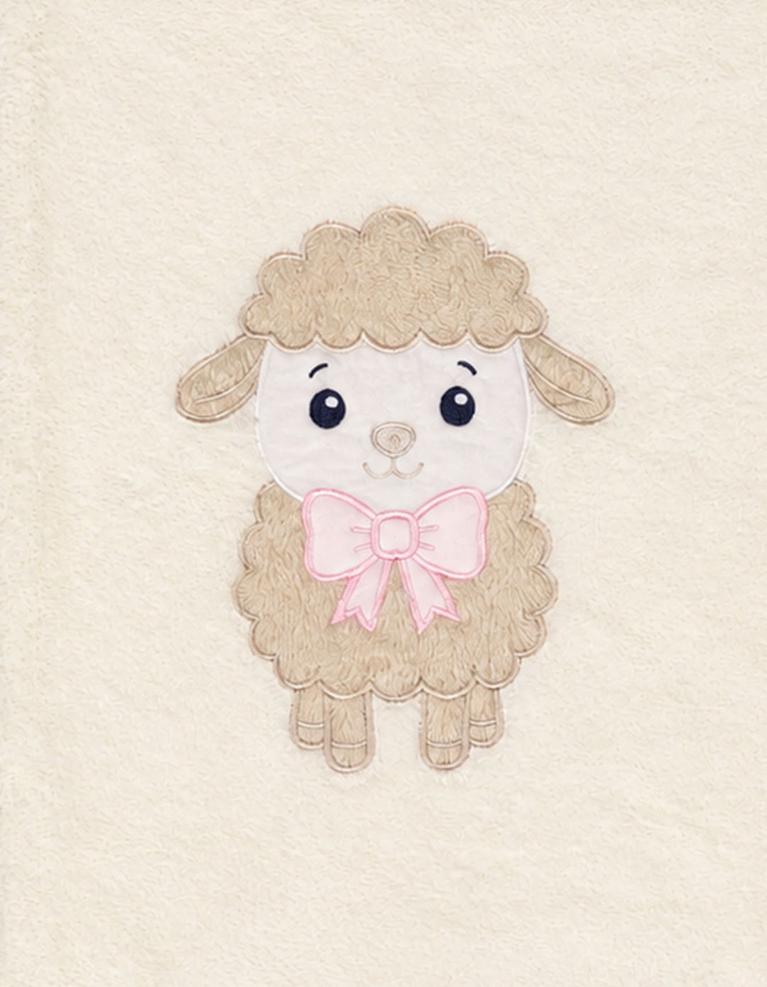 Newborn Girls Blanket Cute Lamb Off White at Zubaidas Official Pakistan