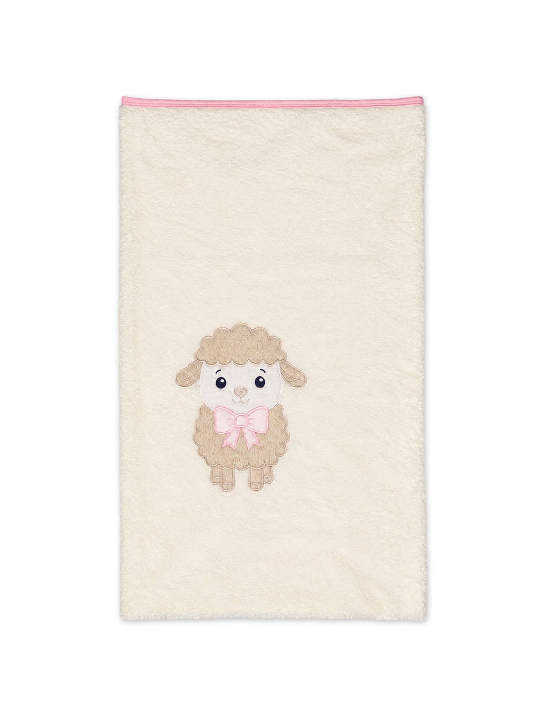 Newborn Girls Blanket Cute Lamb Off White at Zubaidas Online Pakistan