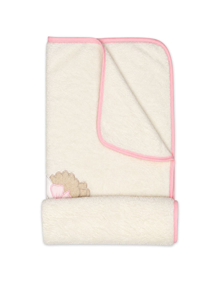 Newborn Girls Blanket Cute Lamb Off White at Zubaidas