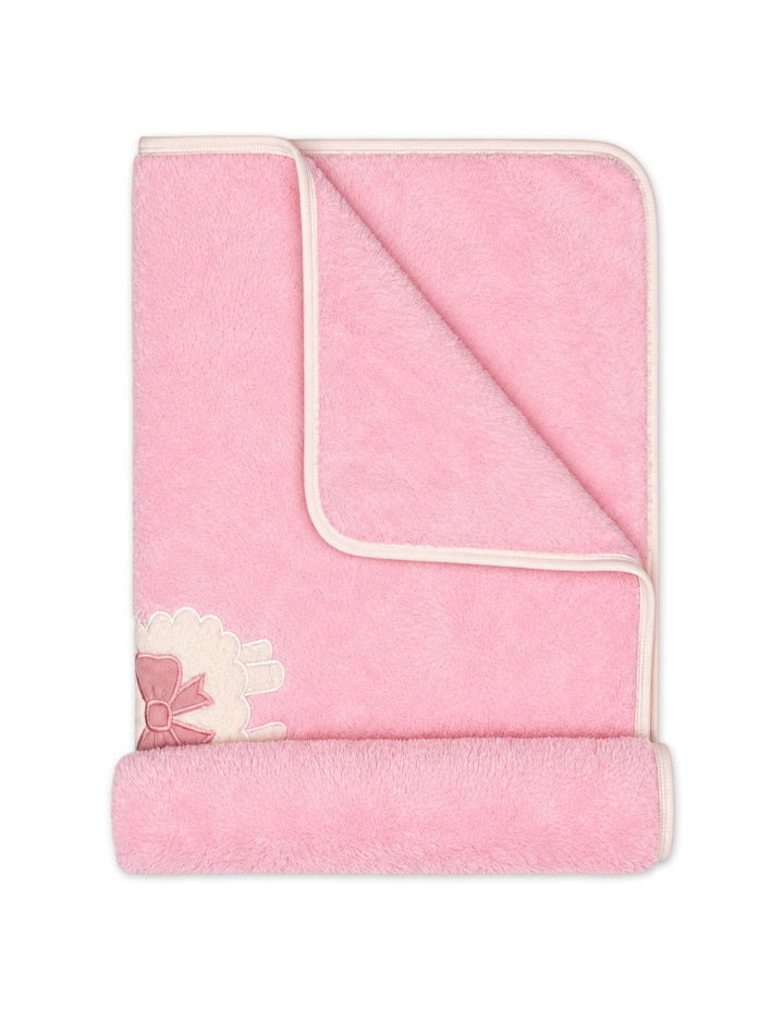 Newborn Girls Blanket Cute Lamb Pink at Zubaidas