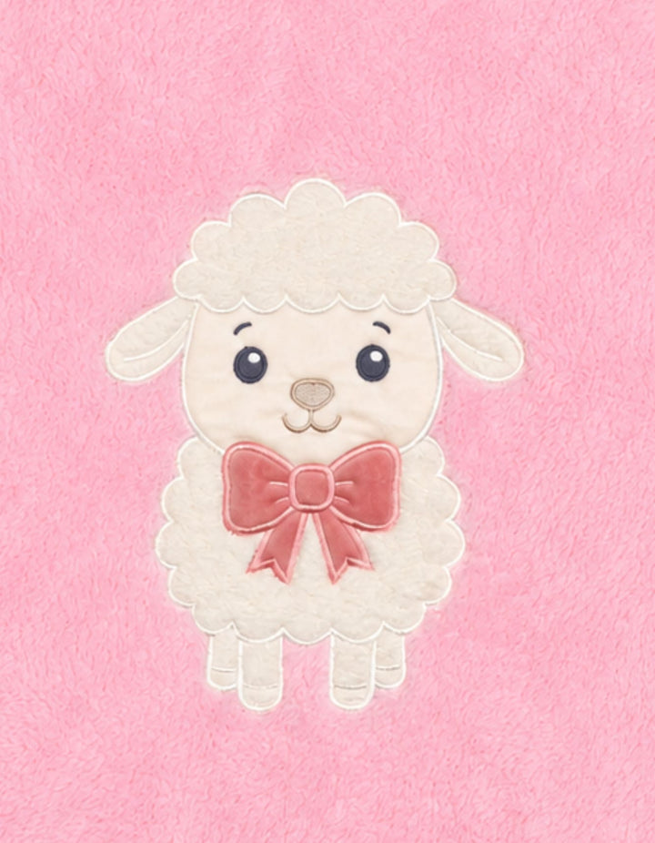 Newborn Girls Blanket Cute Lamb Pink at Zubaidas Official Pakistan