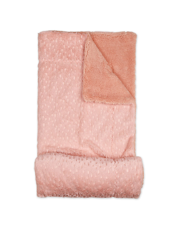 Newborn Girls Blanket Dots Pink at Zubaidas