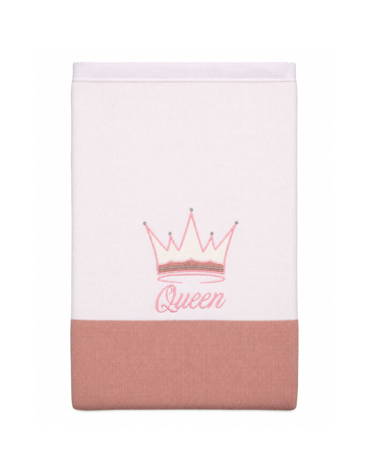 Newborn Girls Blanket Queen Peach and White at Zubaidas