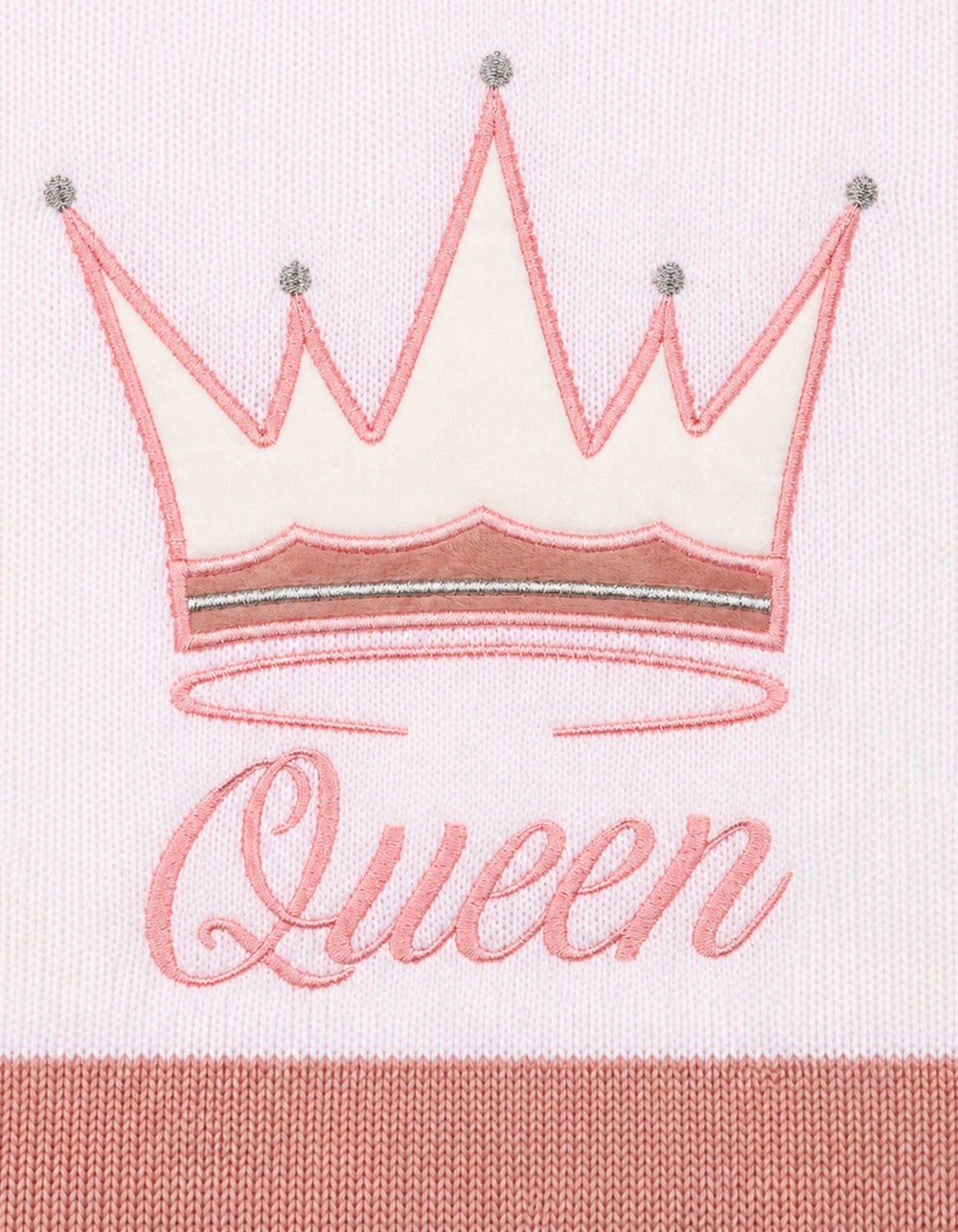 Newborn Girls Blanket Queen Peach and White at Zubaidas Pakistan