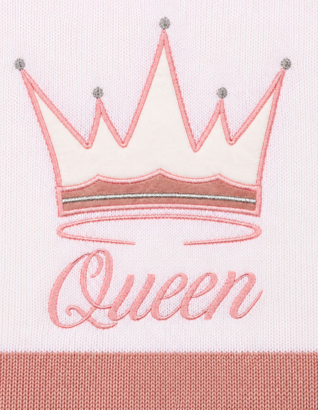 Newborn Girls Blanket Queen Peach and White at Zubaidas Pakistan