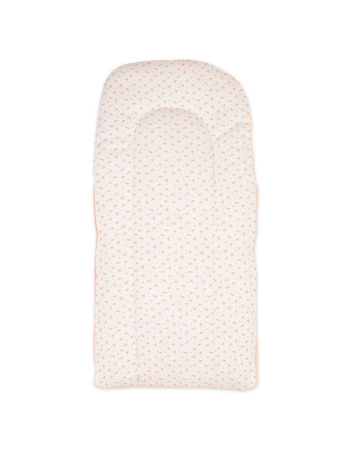 Newborn Girls Carry Nest Bambies Peach Floral Off White at Zubaidas Online Pakistan