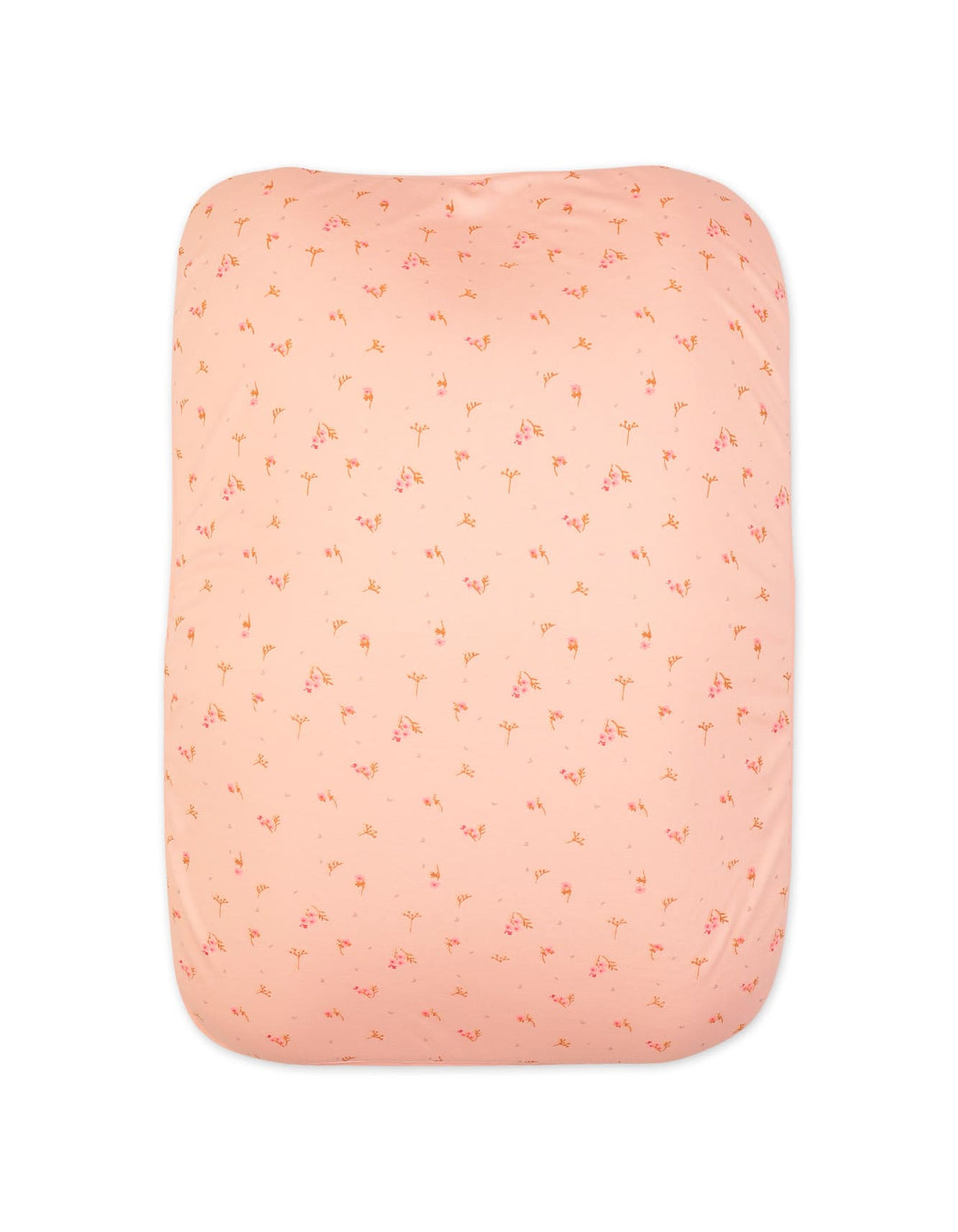 Newborn Girls Changing Sheet Bambies Peach Floral Printed Peach at Zubaidas