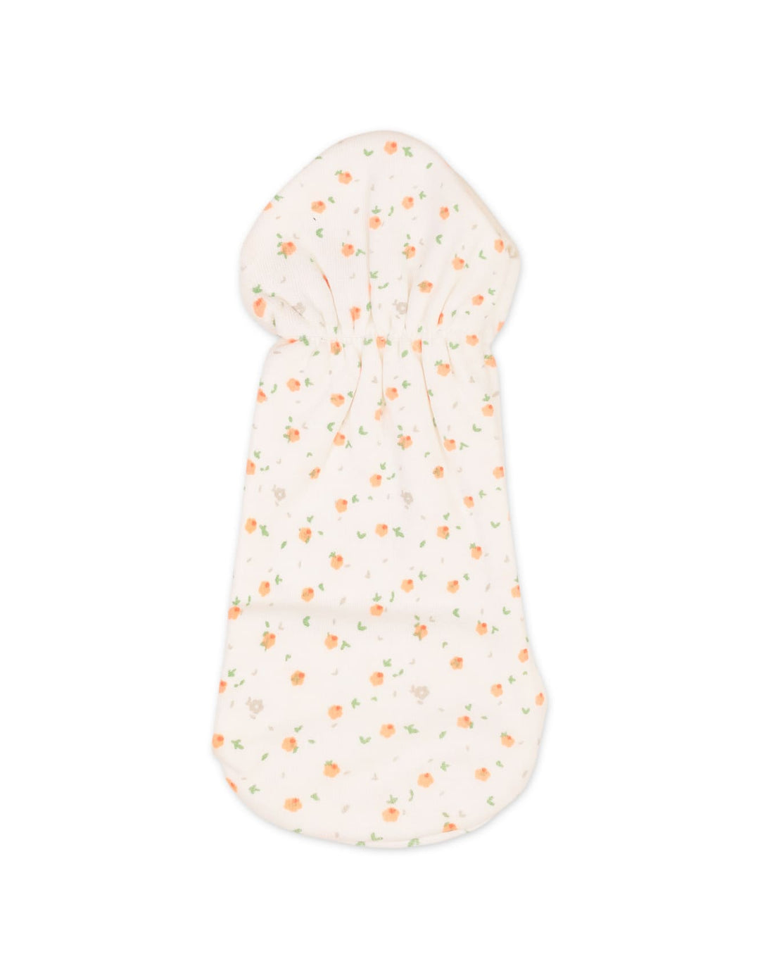 Newborn Girls Feeder Cover Bambies Peach Floral Printed Off White at Zubaidas