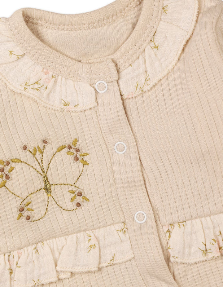 Newborn Girls Gift Set Butterfly Beige Premium Turkish Collection at Zubaidas Largest Baby Store in Pakistan