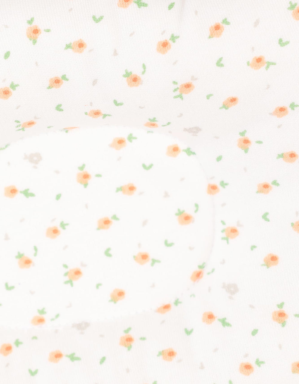 Newborn Girls Head Shaping Pillow Bambies Peach Floral Printed Off White at Zubaidas Official Pakistan