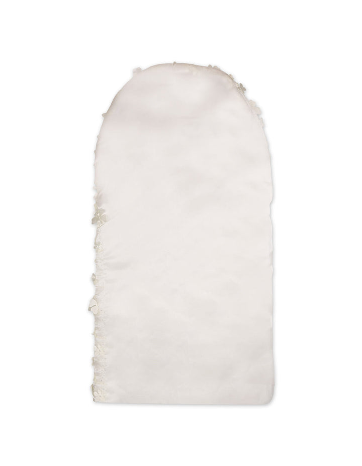 Newborn Girls Hooded Carry Nest White Flowers at Zubaidas Best Online Baby Kids and Moms in Pakistan