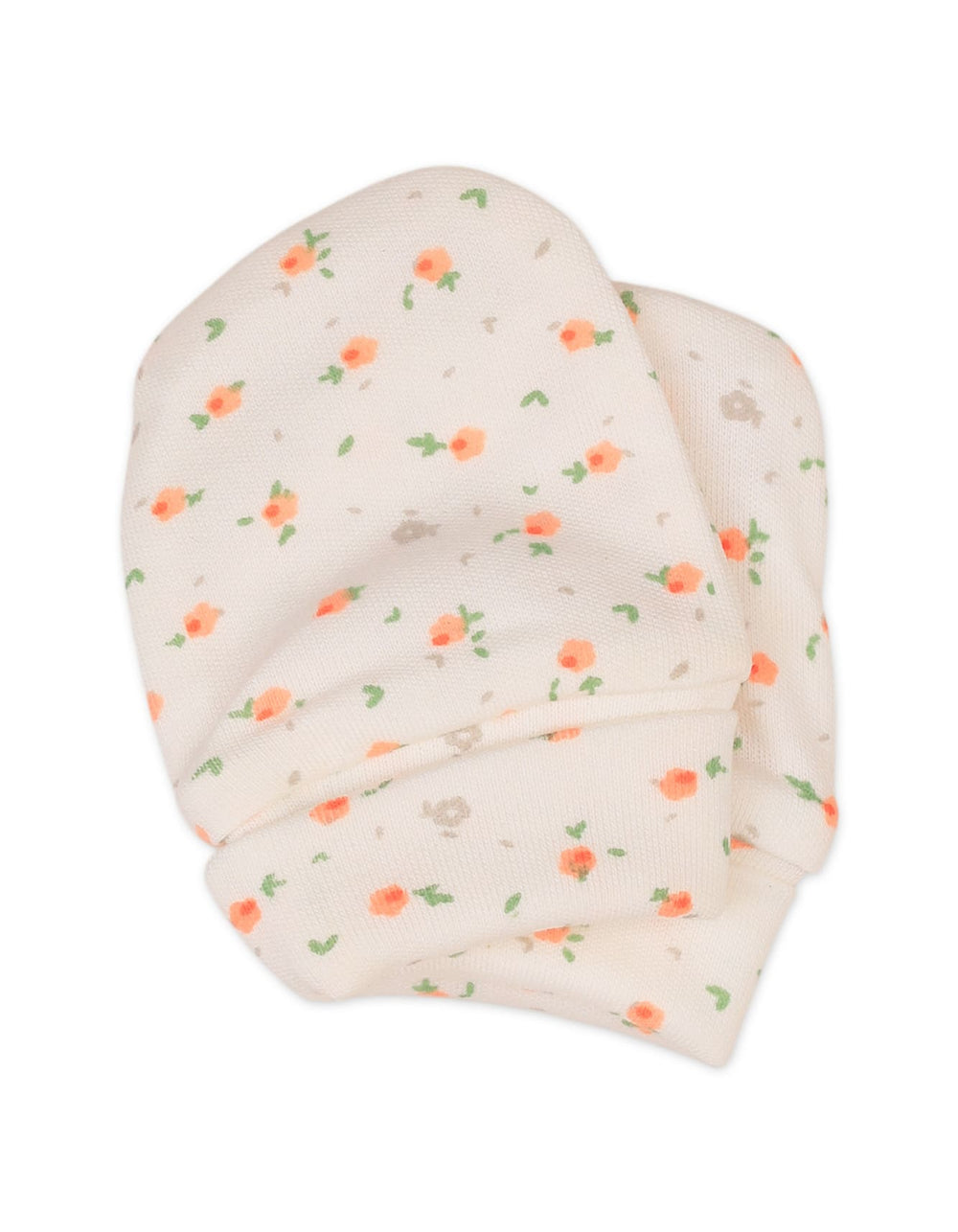 Newborn Girls Mittens Pack of 2 Bambies Peach Floral at Zubaidas Official Pakistan